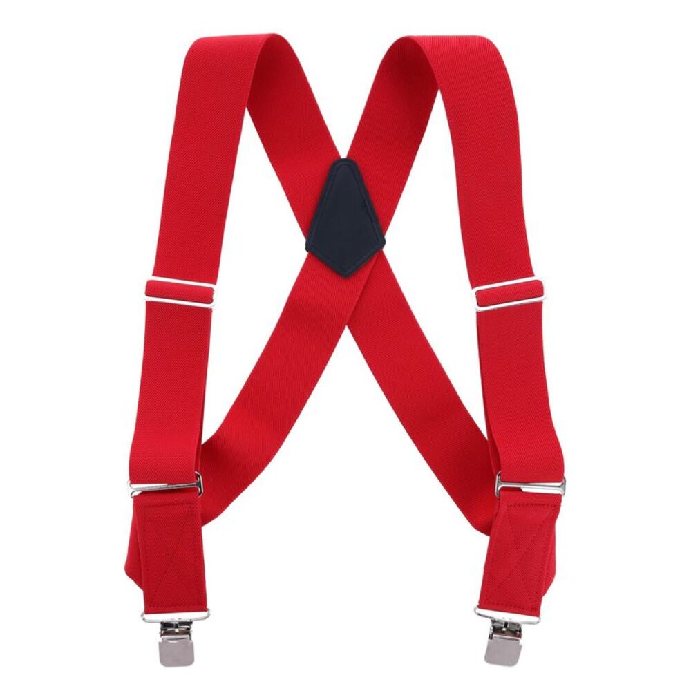 Welch Men's Big & Tall Elastic Solid Color Clip-End Ubee Trucker Suspenders